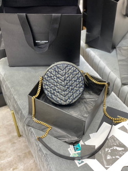 Saint Laurent Vinyle Round Camera Bag