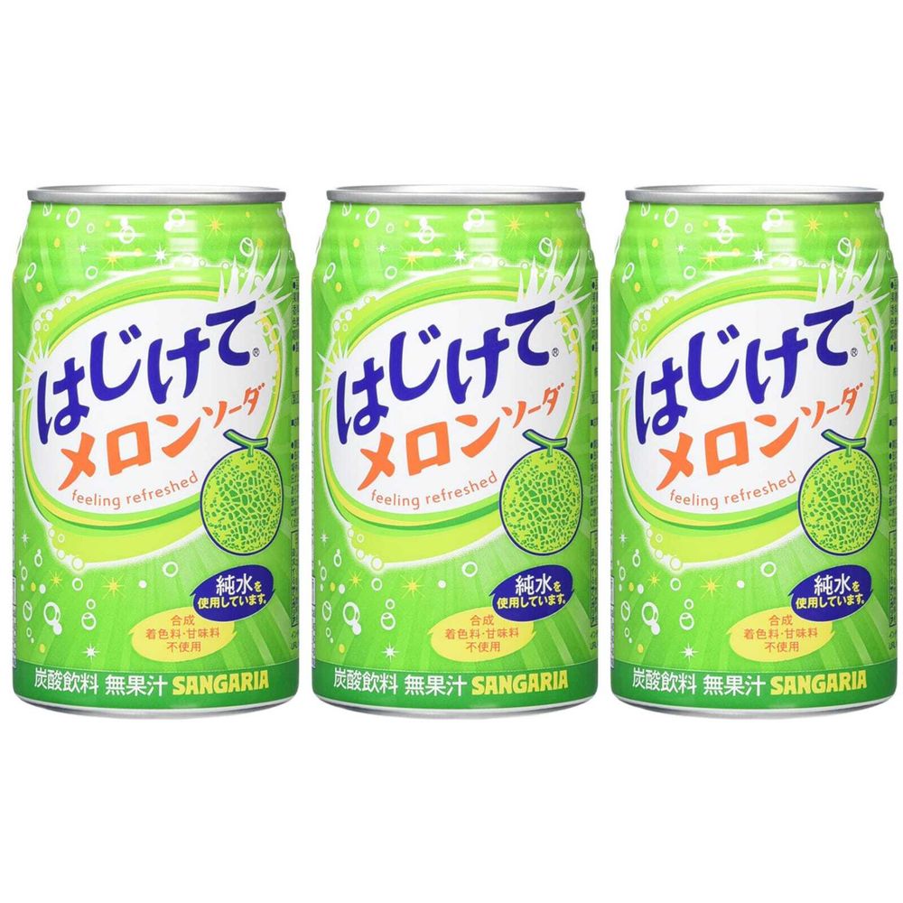 Газированный напиток Sangaria Дыня 350 мл, 3 шт