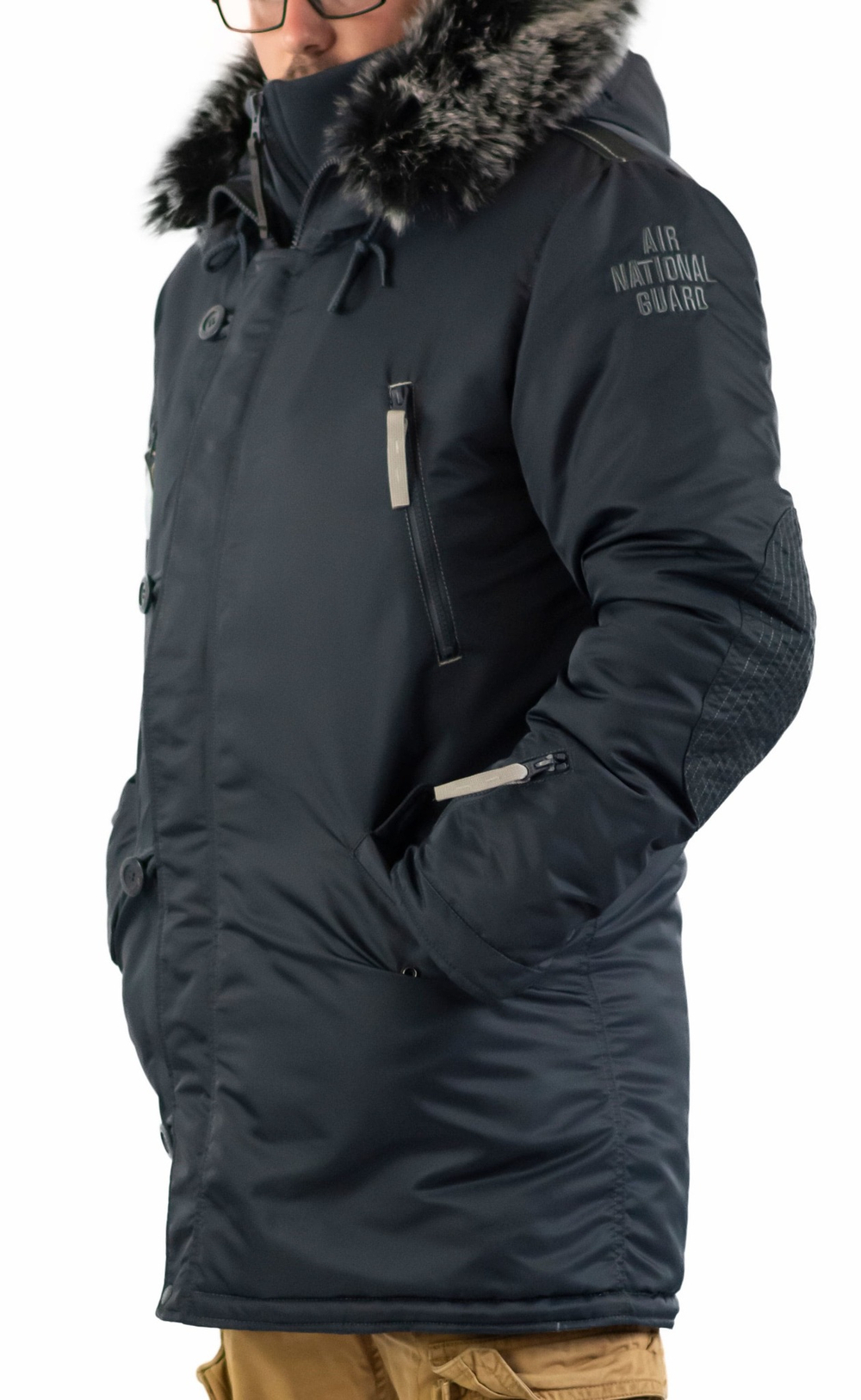 Куртка мужская зимняя Apolloget Arctic 2019 (стальной синий- steel blue)
