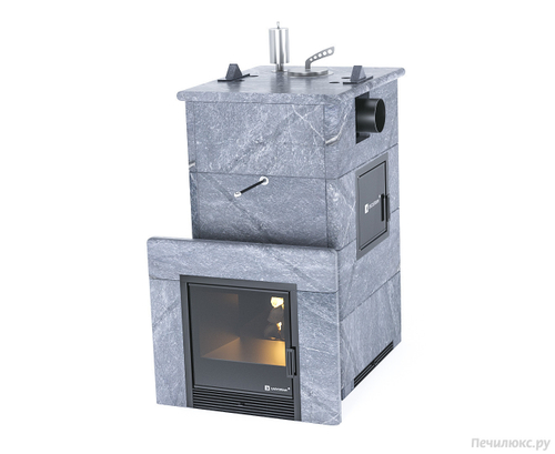 Банная печь ИзиСтим Анапа - М2 в полноценном кожухе с боковым подключением