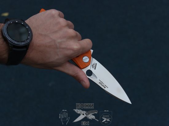 Складной нож НОКС Варан D2 335-109406 c клинком из стали D2, рукоять G10