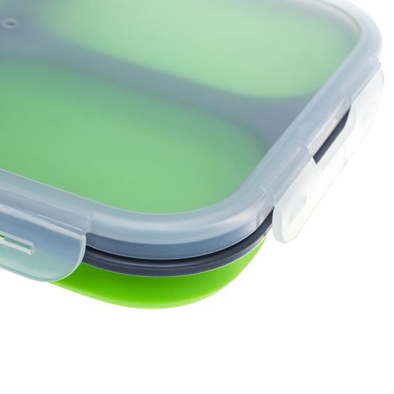 Контейнер силиконовый складной PREMIER 3 отсека с ловилкой (PR-FH007)