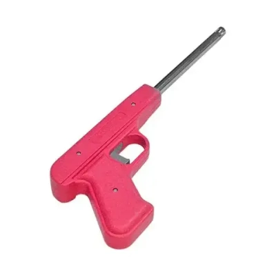 Пьезозажигалка JZDD-17-R, пистолет, красная