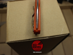 Нож Spyderco Native 5 LTW - оранжевая рукоять, светлый клинок RK/498