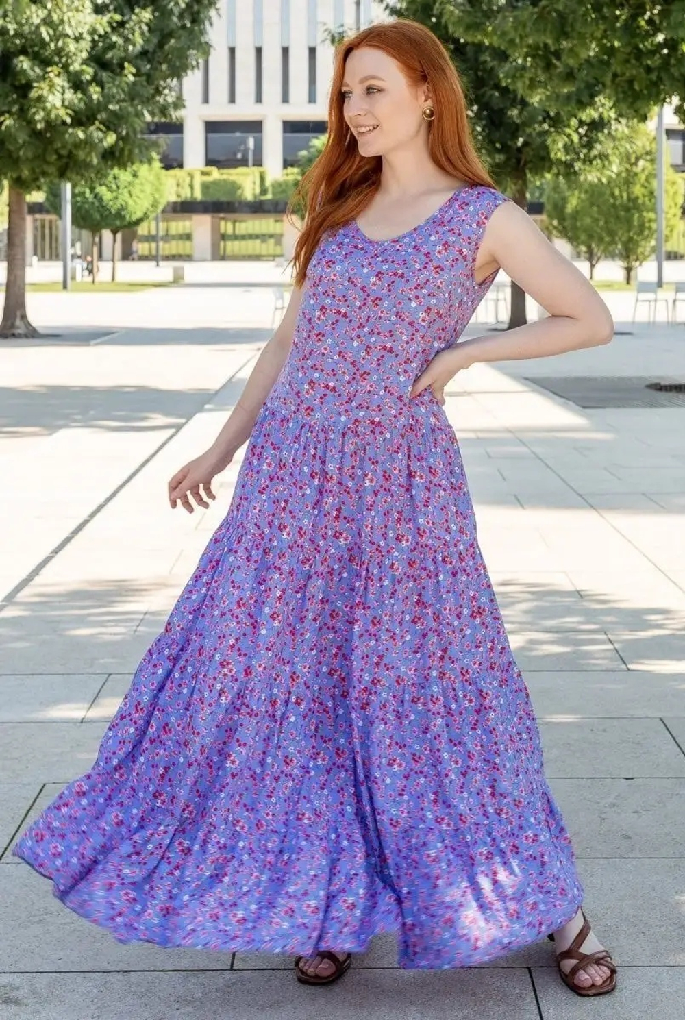 [m]Сарафан ярусами 901