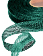 Лента Льняная 2,5см х 28м с проволокой (Бирюзовый)