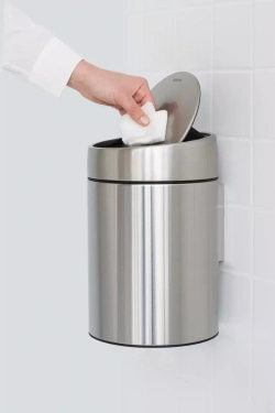 Brabantia - Контейнер для мусора Slide Bin 5л, матовая сталь / артикул   477546  / GTIN 8710755477546