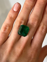 Изумруд, Октагон, 1 шт / 11,43 карат, Замбия