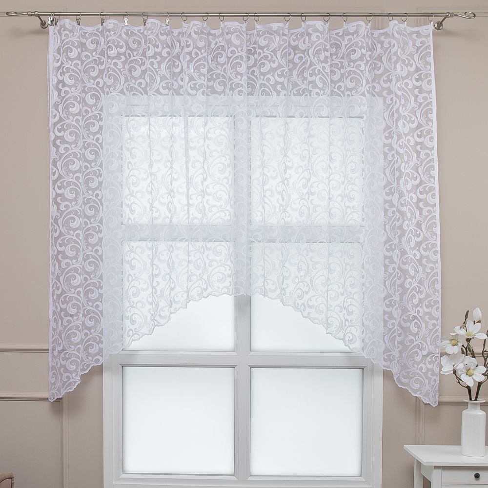 Тюлевая арка жаккард, пр-во Турция, 180*320 см