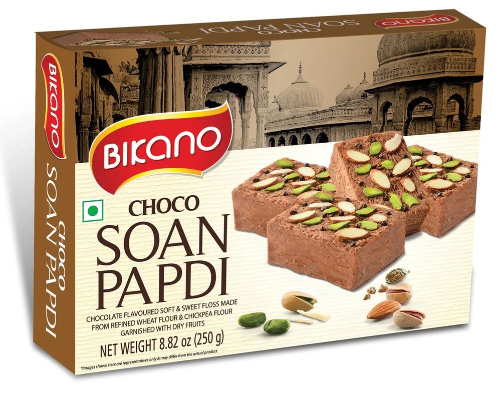 Халва Bikano Soan Papdi Choco Соан Папди шоколад с орехами 250 г