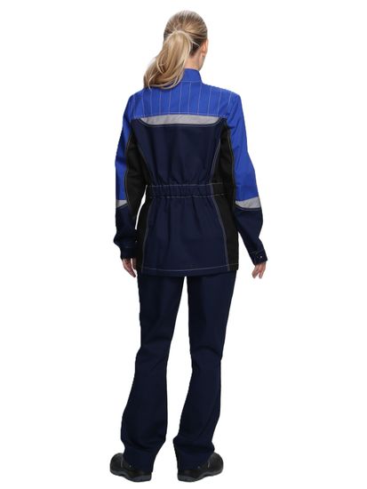 Костюм женский "Формула-1" (куртка+брюки) т.синий/васильковый/черный