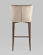 Стул полубарный Матео с кантом велюр шампань ножки дерево