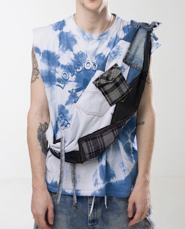 Сумка через плечо Upcycled Patchwork - фото 2