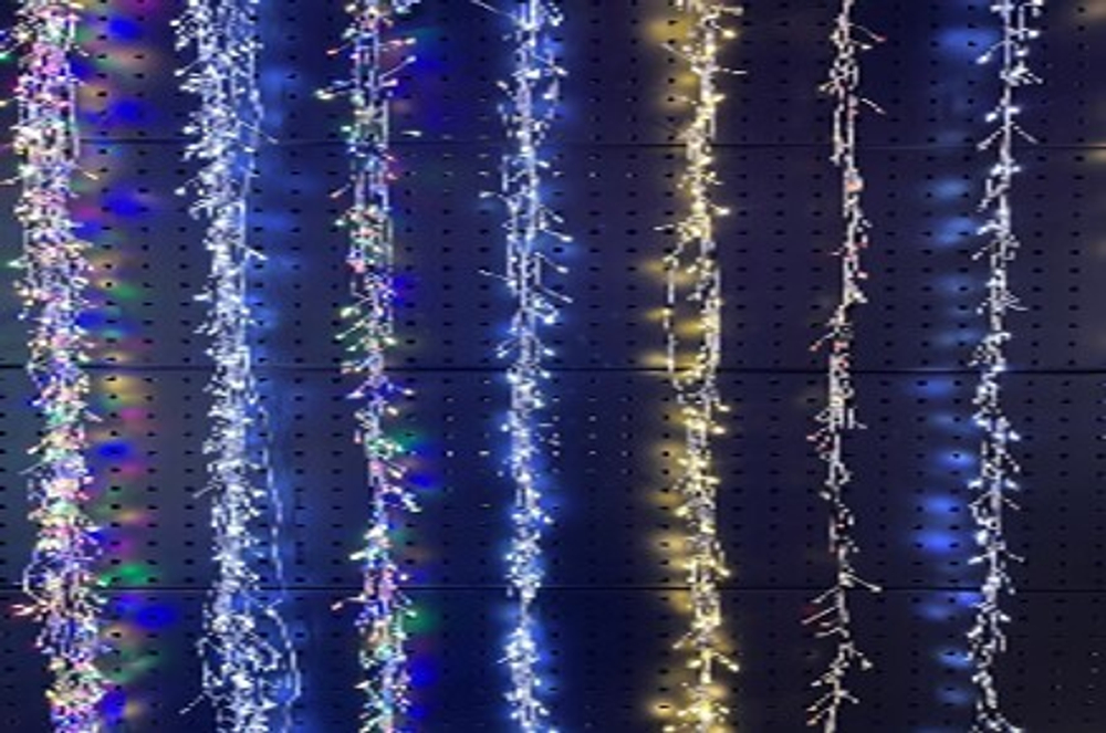 Гирлдянда "мишура" разноцветная 300Led 10M NP-3400