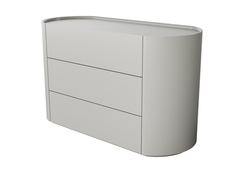 Комод Lagom 3 ящика ширина 120 см (серо-бежевый)