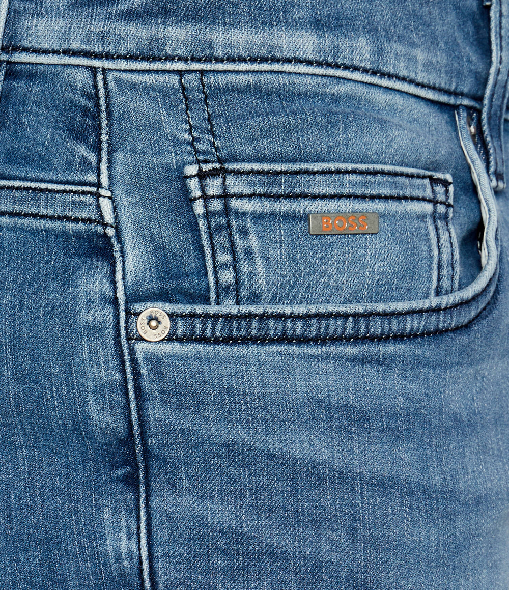 Джинсовые шорты Delaware BOSS ORANGE - голубой(50513488)