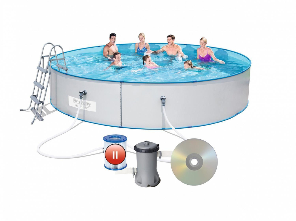 Стальной бассейн Hydrium Splasher Pool Set 460х90см
