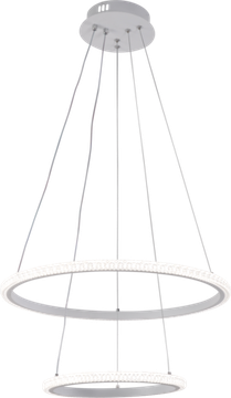 Подвесная светодиодная люстра 82W 3000К-6000K 6388/2 WHT белый Profit Light