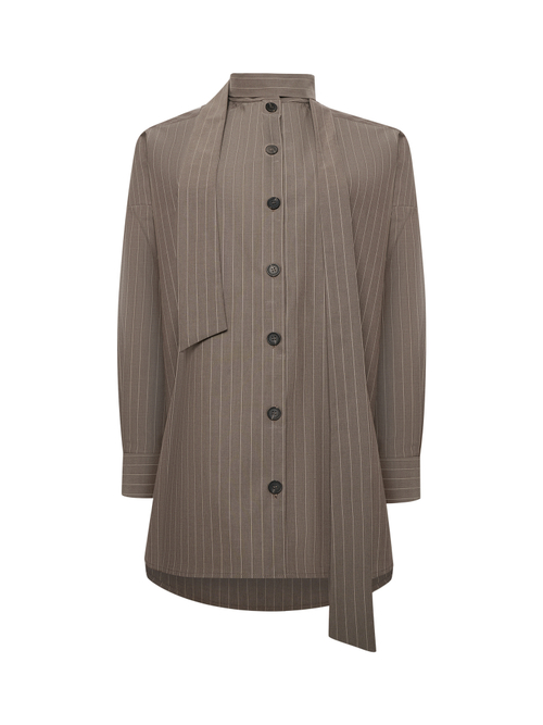 Рубашка расслабленая в полоску