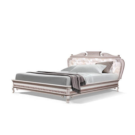 ФАЛЬКОНЕ Кровать ГМ 5185 /дуб (TIFFANY-2-BEIGE, БЕЛ.ПЕПЕЛ)