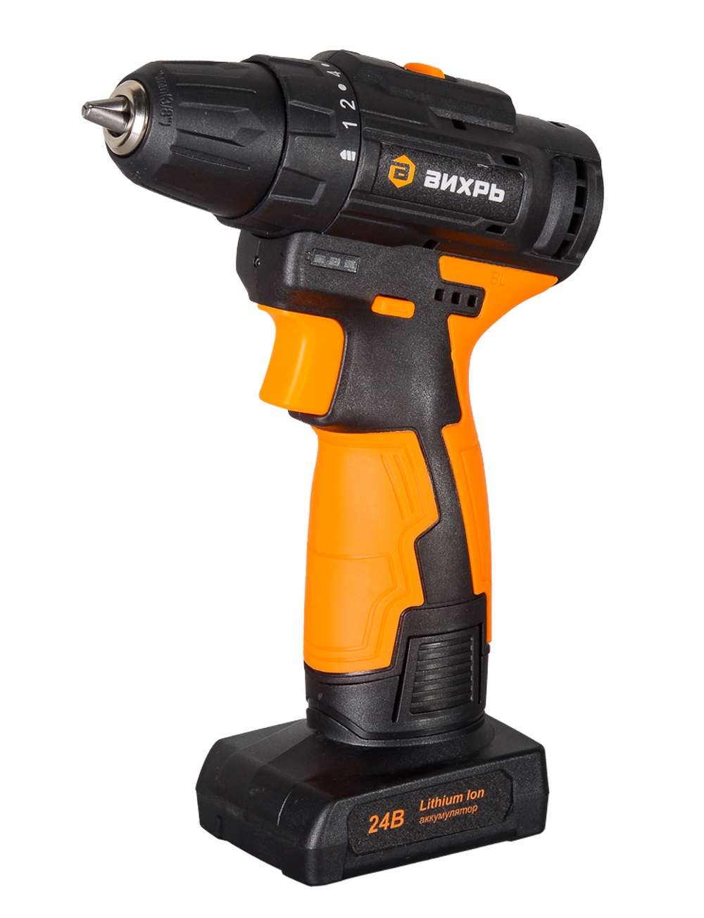 Дрель-шуруповерт Вихрь ДА-24Л-2К/Б (2,0 А/ч) (бесщеточный двигатель)