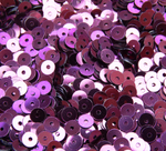 ПЛ009НН4 Пайетки круглые плоские, цвет: винный металлик, 4 мм, 10 грамм