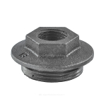 Заглушка (пробка) проходная 1 1/4"x1/2" левая резьба для чугунных радиаторов CRMTCLB