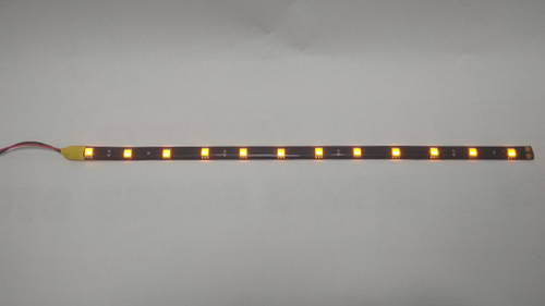 Гибкая светодиодная полоса DC 12V, 30 см (желтый)