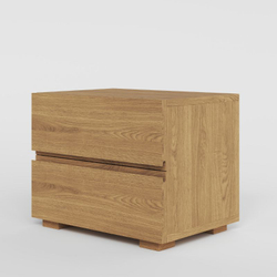 Прикроватная тумбочка, 43х38х30, Баямо, массив дуба срощенный, натуральный
