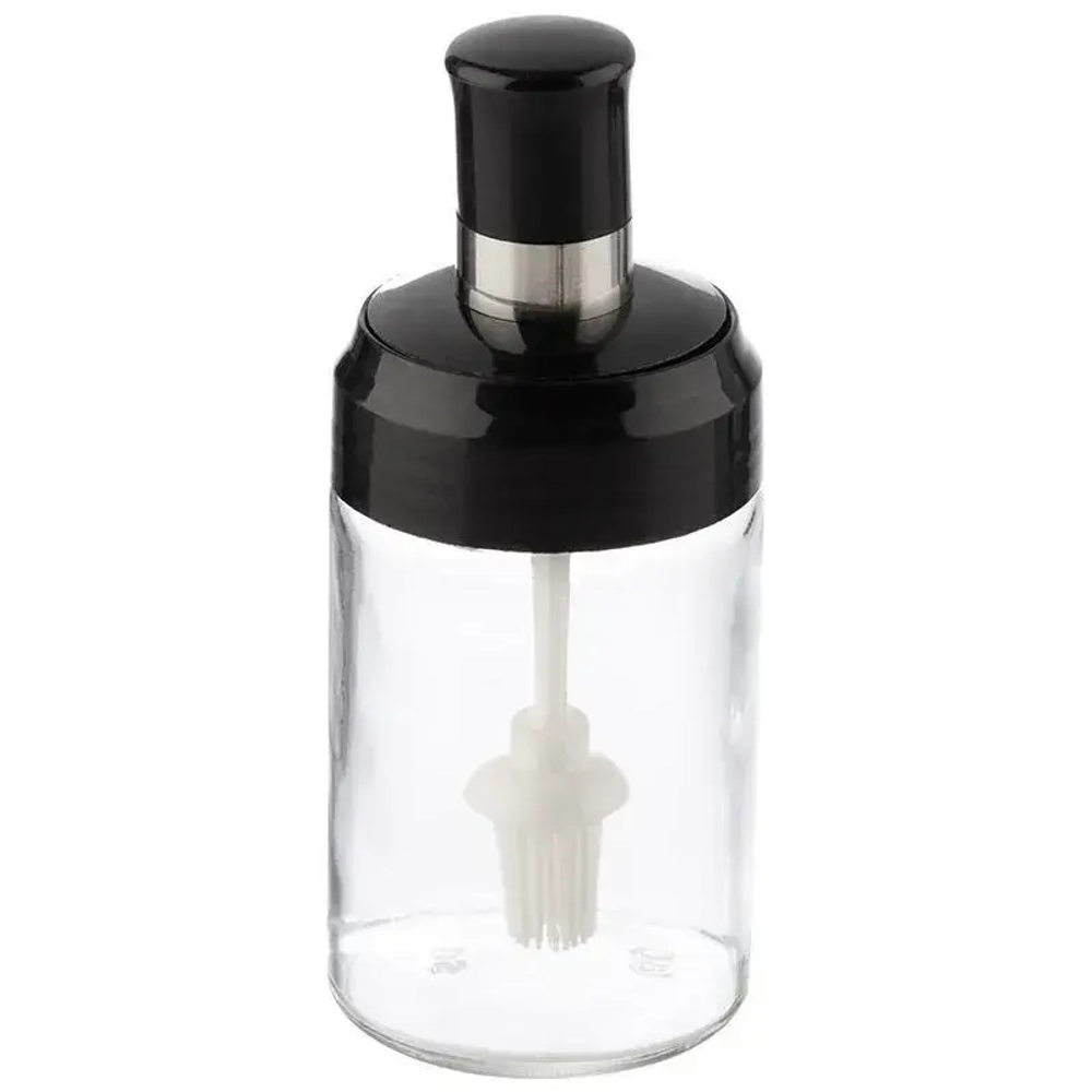 Банка для масла с кисточкой, Vassetto, объем: 240 мл, стекло