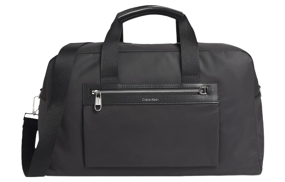 CALVIN KLEIN Polyester Luggage Bag, Travel Bag, Shoulder Bag, Crossbody Bag, Handbag Men"s Black
