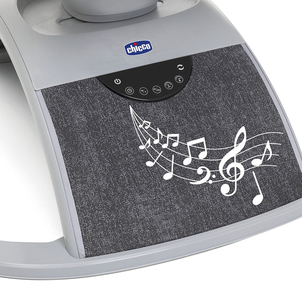 Креслице-качалка (шезлонг) детское Chicco Comfy Wave Silverspring