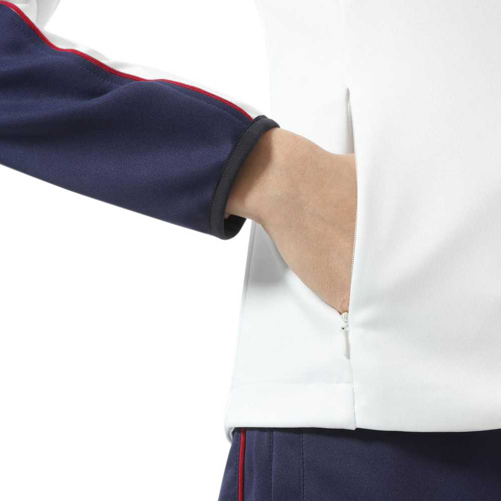 Женская Кофта теннисная Australian Jacket in Double with Printed - белый