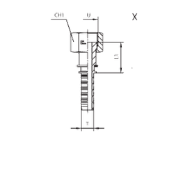 Фитинг DN 38 ORFS (Г) 2
