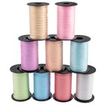 Лента полипропиленовая (0,5 см*100 м) Красный, Глиттер, 1 шт.