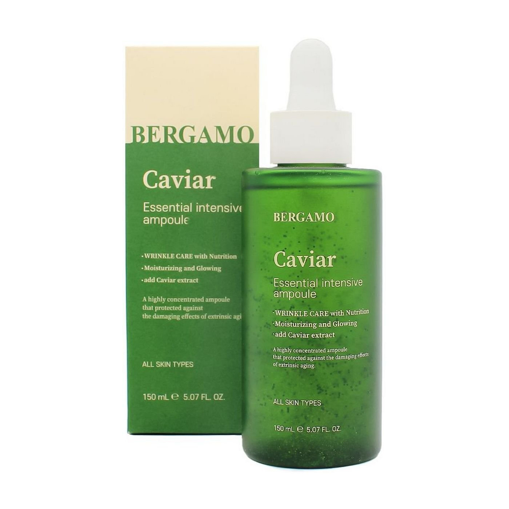 [Bergamo] Caviar Essential Intensive Ampoule - Интенсивная ампула с экстрактом икры, 150 мл