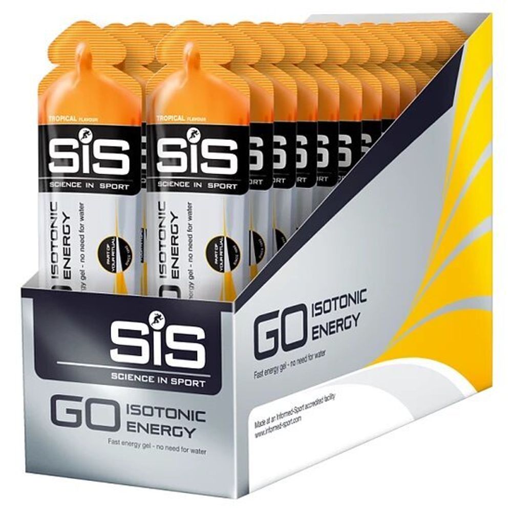 SiS Go Isotonic Gel, упаковка 30х60 ml, Тропические фрукты, (Великобритания