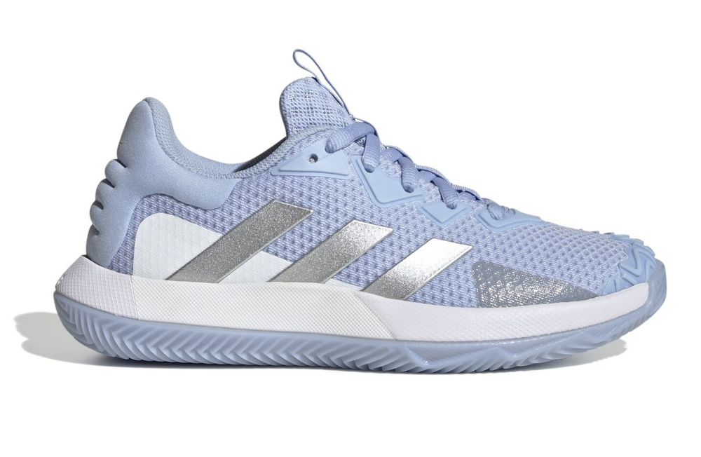 Женские Кроссовки теннисные Adidas SoleMatch Control W Clay - blue dawn/matte silver/ftwr white