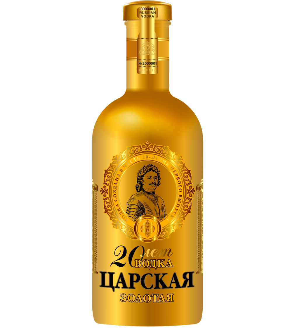 Водка Царская Золотая Юбилейная 0,7 л.