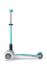 Самокат Mini Micro Deluxe Orion LED складной, голубой