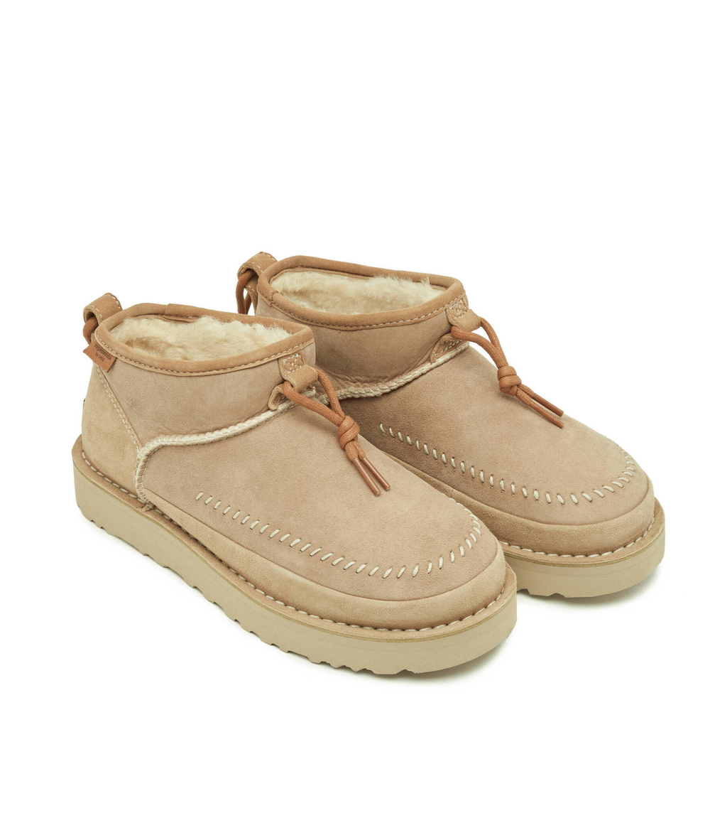 Кожаные угли w ultra mini crafted regenerate UGG - бежевый(1152953)