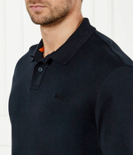 Поло Pe_interlock_long BOSS ORANGE - темно-синий(50527525)