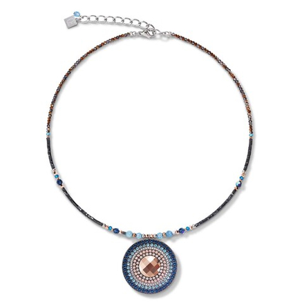 Колье Coeur de Lion Montana 5035/10-0735 цвет голубой, бежевый