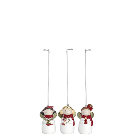 Leonardo - Подвеска на елку Ангел 6см Mix3 / артикул   039030  / GTIN 4002541390301