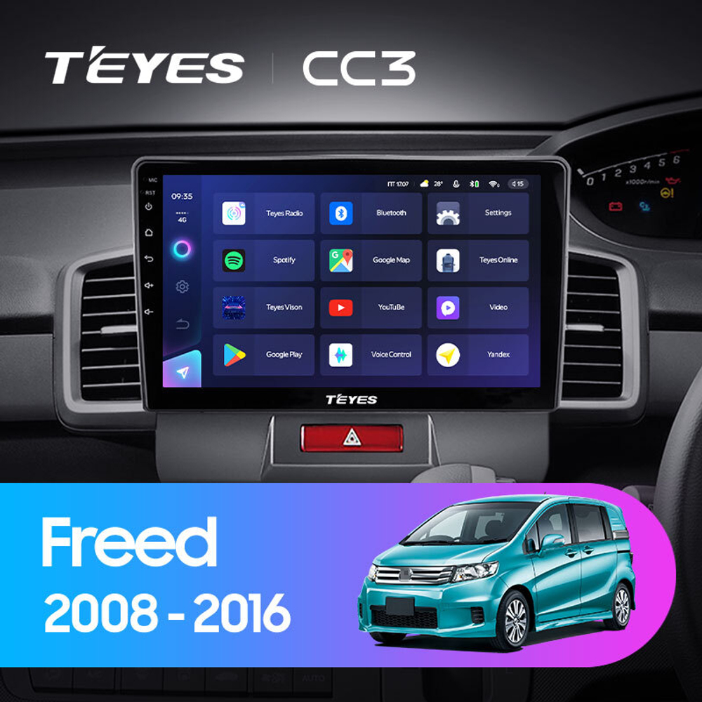 Teyes CC3 10.2" для Honda Freed 1 2008-2016  (прав)