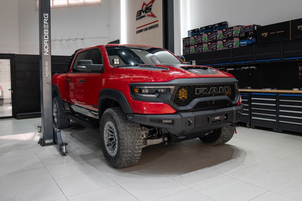 Бампер силовой передний BMS PRO-Line для Додж Рам ТРХ 2020-2024