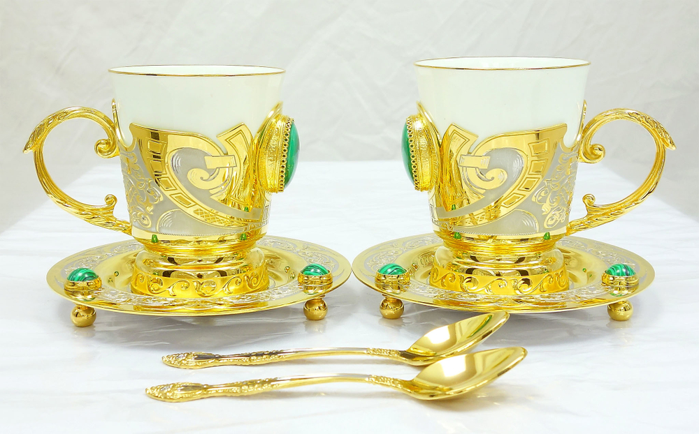 Кофейная пара "Малахит"