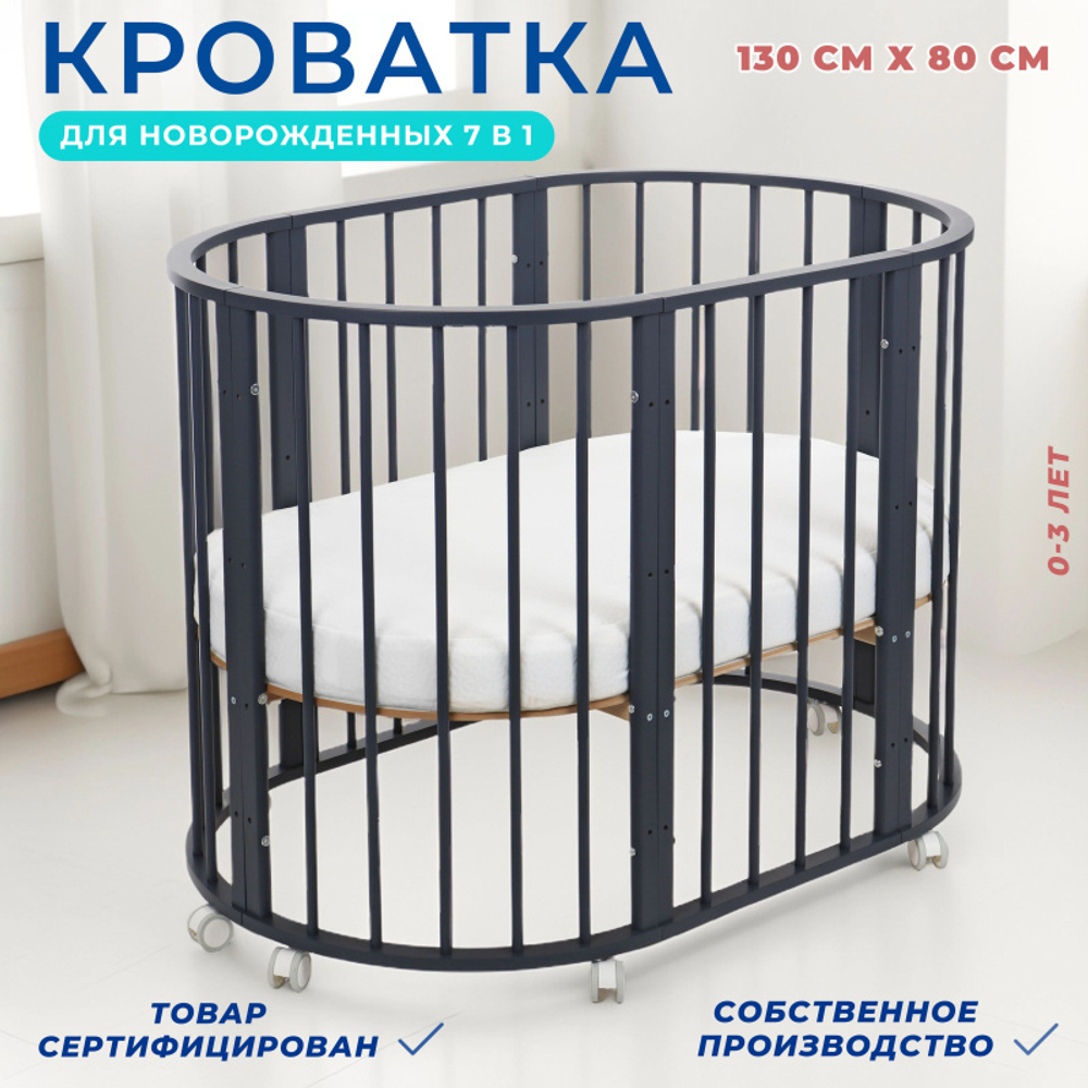 Кроватка ЗАЙКА 7 в 1