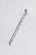 Уретральный плаг-косичка TOYFA Metal длинный, серебряный