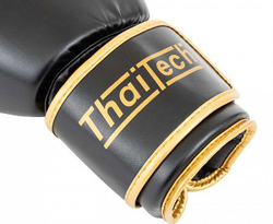 Перчатки боксерские Clinch Muay Thai черные C170
